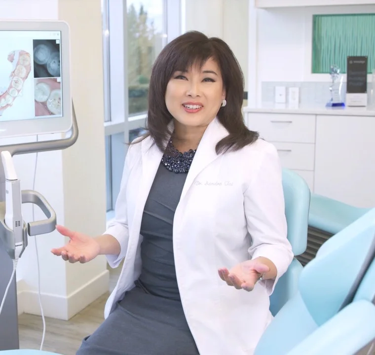 Dr. Sandra Khong Tai in clinic at Astra Orthodontics